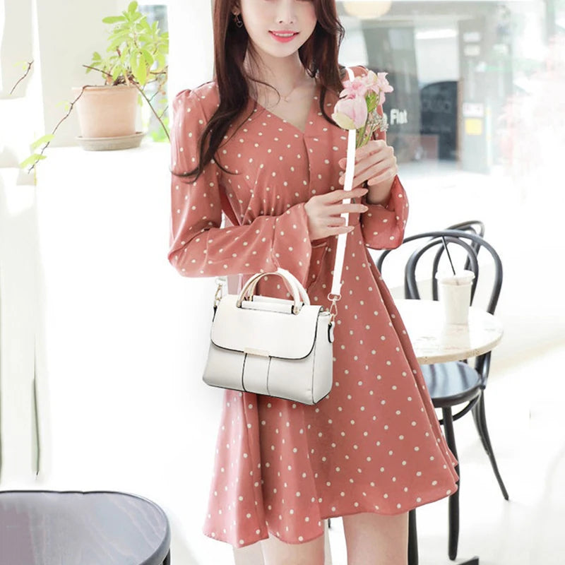 Women's PU Leather Sequined Shoulder Bag