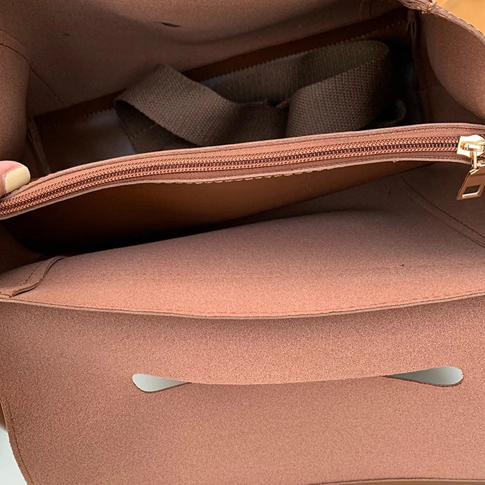 Shoulder Bags Women PU Leather Soft Texture Office Ladies
