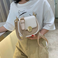 Shoulder Bags Women Panelled Leisure Cross Body Sweet Teens Females Handbags