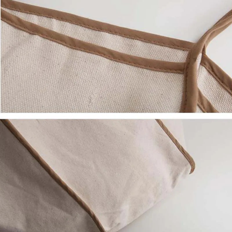 Canvas Shoulder Bag Women Patchwork Office Ladies Tote Handbag