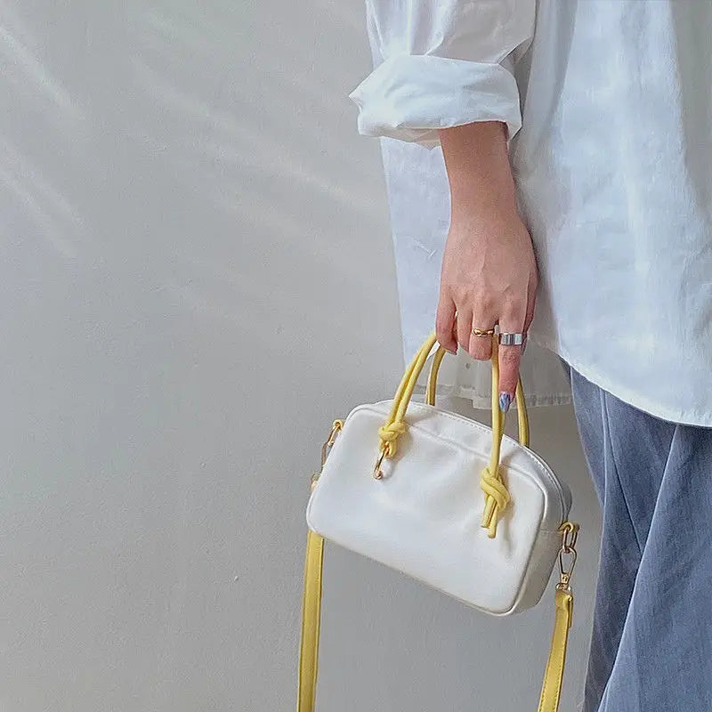 Women Shoulder Bag Patchwork PU Leather Crossbody Bag