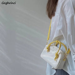 Women Shoulder Bag Patchwork PU Leather Crossbody Bag