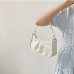 Soft PU Leather Shoulder Bag Crossbody Chains Handbag