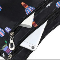 Print Oxford Shoulder Bag Large Capacity Multi-pockets
