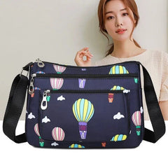 Print Oxford Shoulder Bag Large Capacity Multi-pockets