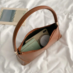 Women Retro PU Leather Handbags French Style Texture