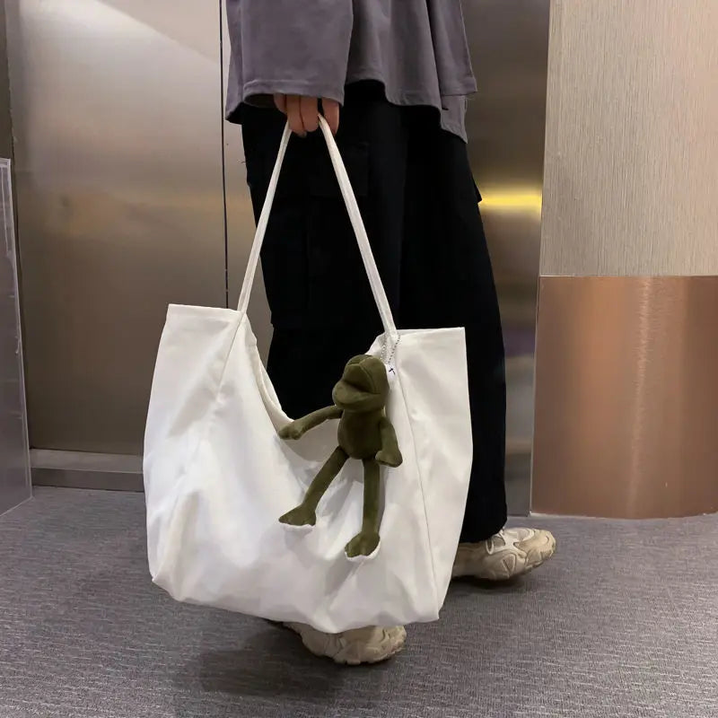 Canvas Shoulder Bags for Women Large-capacity Casual Totes
