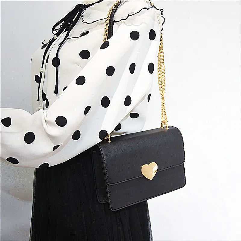 Shoulder Bags Women Solid All-match Chains Crossbody Bag Style Ins Female