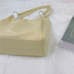 Shoulder Bags Women Solid Large Capacity Casual Totes Students Preppy School Bag