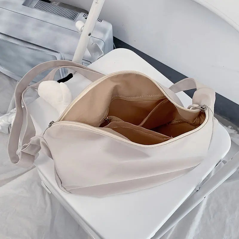 Shoulder Bags Women Solid Crossbody Bag Student Nylon Casual