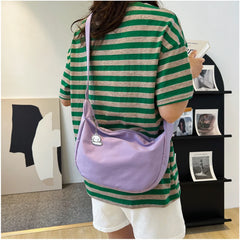 Solid Harajuku Shoulder Bag Large Capacity Crossbody