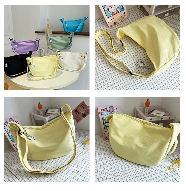 Shoulder Bags Women Solid Multifunction Handbags Large Capacity Crossbody Bags