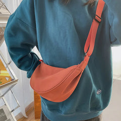 Shoulder Bags Women Solid Harajuku All-match Multifunction Solid Handbags