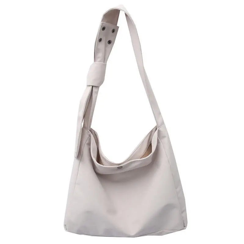 Canvas Shoulder Bag Large Capacity Brief Style Crossbody All-match