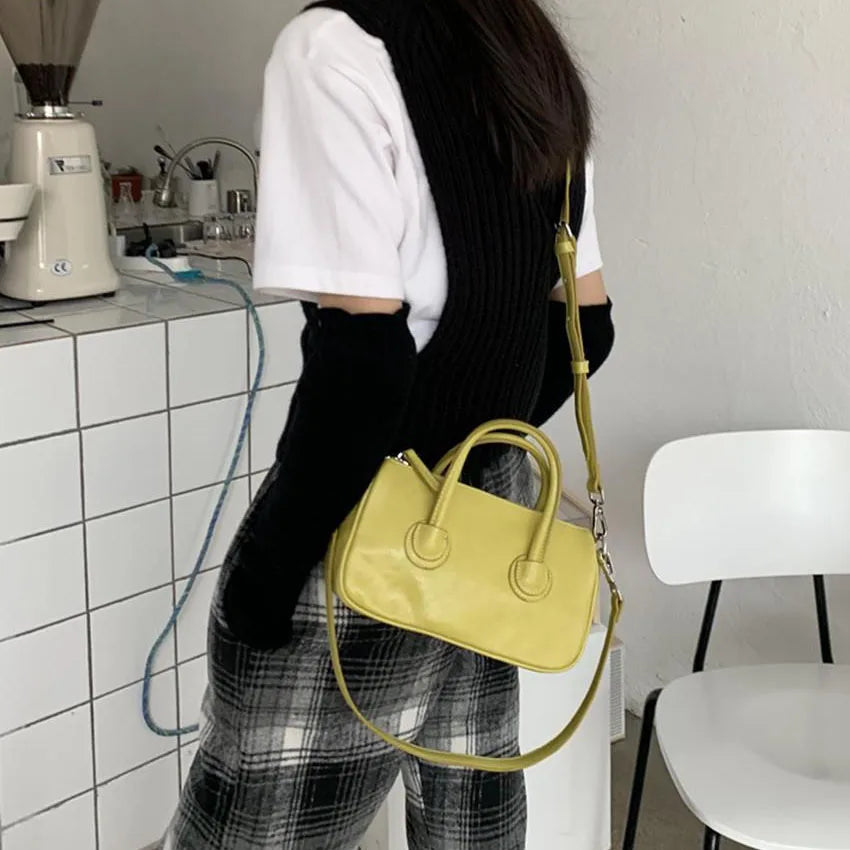 Solid Spring Bright Crossbody Shoulder Bag