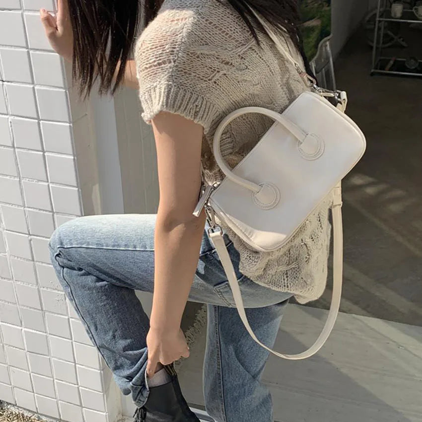 Solid Spring Bright Crossbody Shoulder Bag