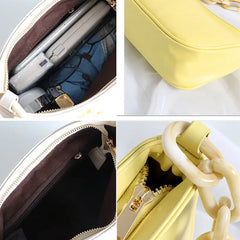 Popular PU Leather Shoulder Bag Women Chain Sweet Office Ladies Hipsters