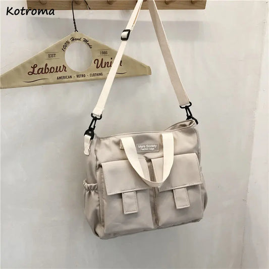 Waterproof Harajuku Couple Messenger Nylon Bag Students Large