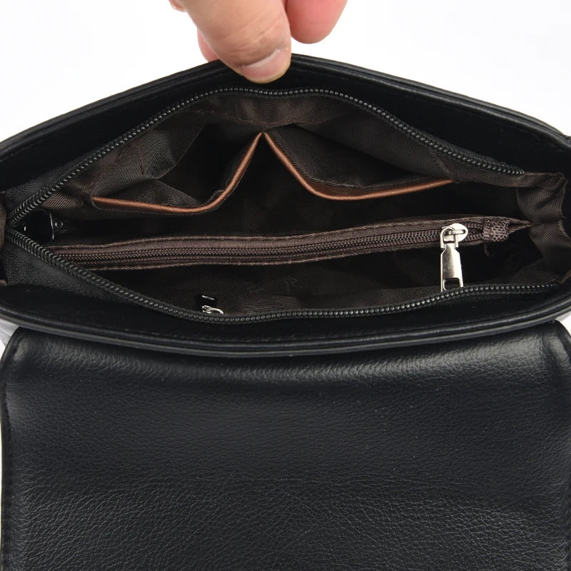 Leather Shoulder Bag for Women Crossbody Handbag Purse Sac A Dos