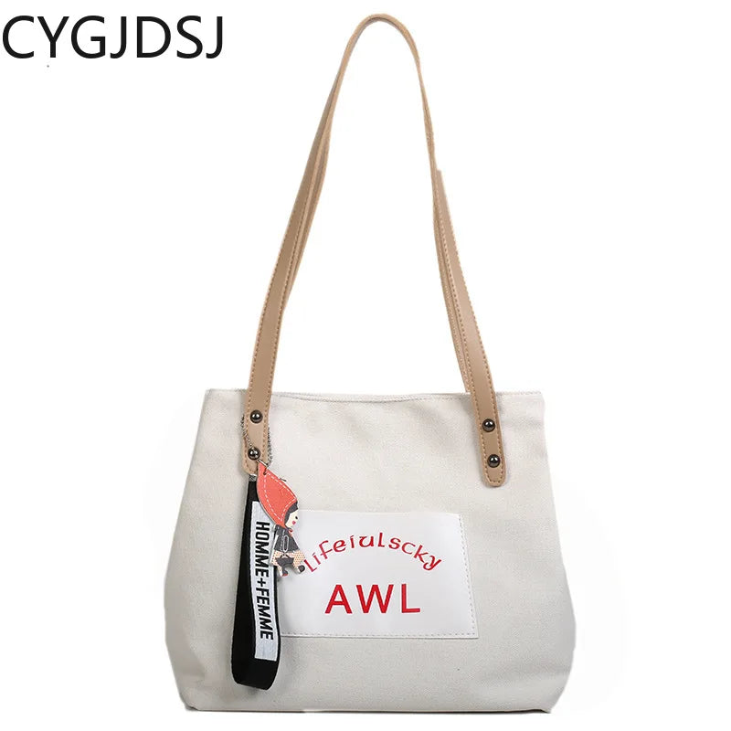 Canvas Tote Shoulder Sling Bag for Women Office