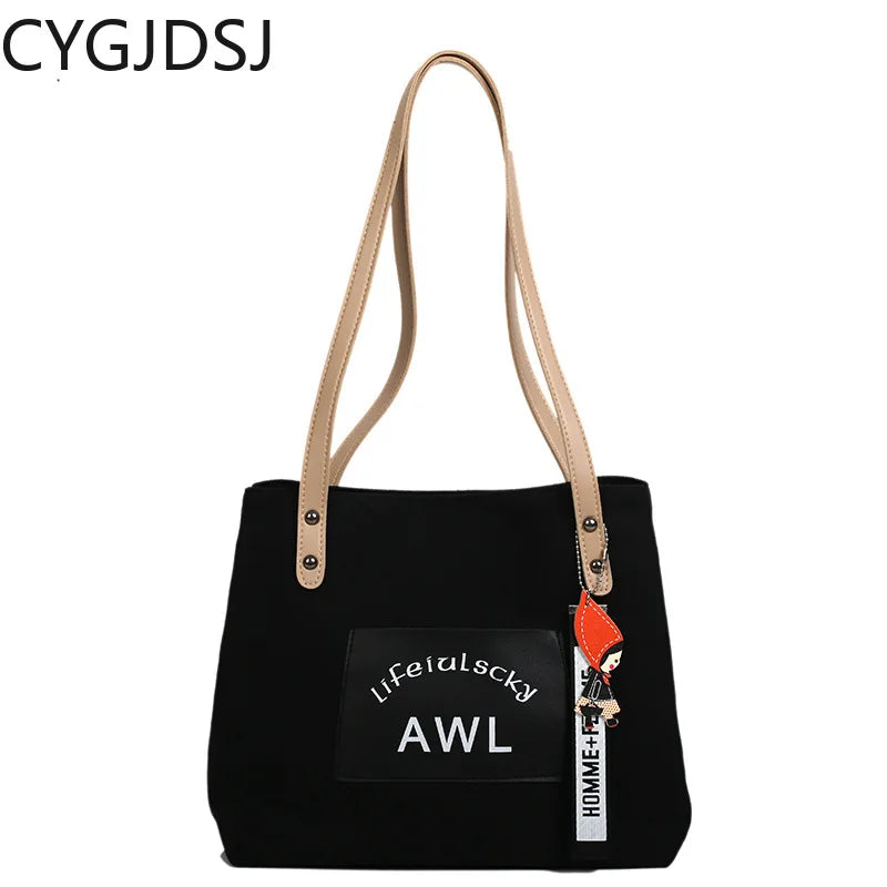 Canvas Tote Shoulder Sling Bag for Women Office