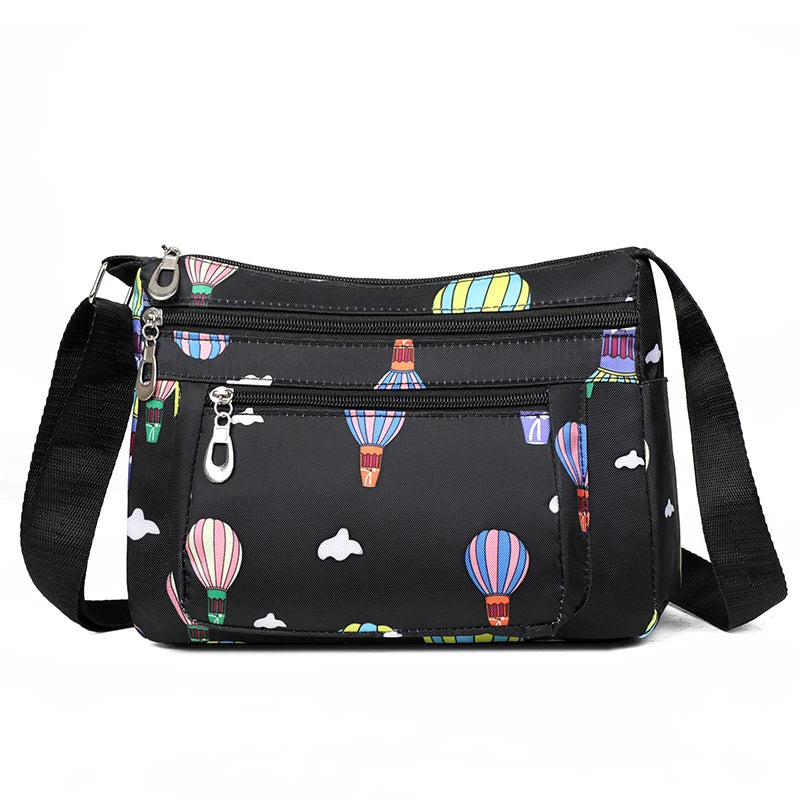 Printed Balloon Shoulder Bag for Women Girl Ladies