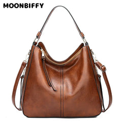 Women's Leather Shoulder Bag Crossbody Tote High Capacity Purse