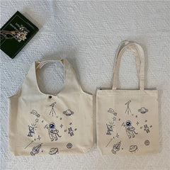 Large Capacity Canvas Shoulder Bag for Women All-match Tote Handbags