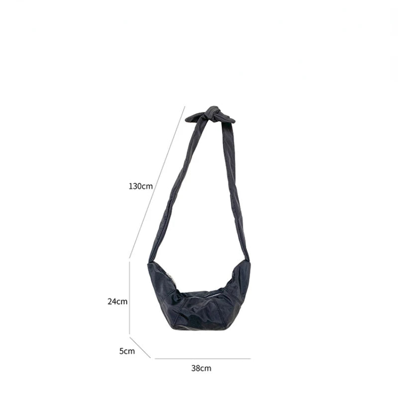 Nylon Messenger Bag Lightweight Student Shoulder Bag