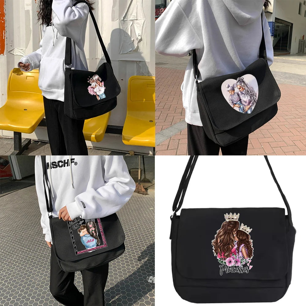 Harajuku Canvas Crossbody Bag Diagonal Pouch