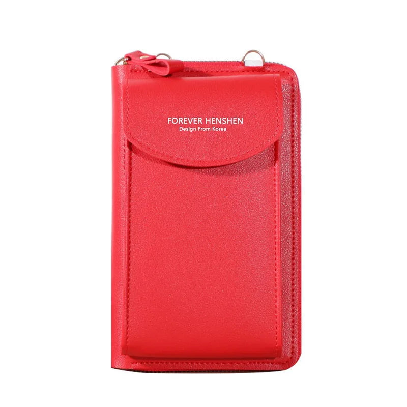 Shoulder Wallet Women Phone Wallet Purse Bag Handbag Long Wristlet Wallets