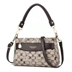 Retro Small Shoulder Bag Floral Print Mother's Handbag