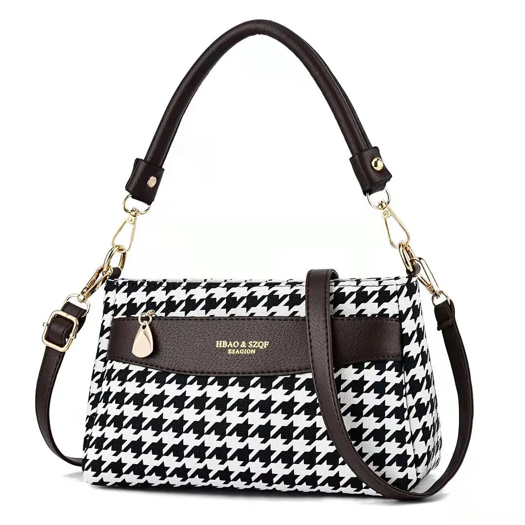 Retro Small Shoulder Bag Floral Print Mother's Handbag
