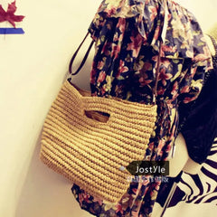 National Woven Shoulder Messenger Bag Vacation Handbag