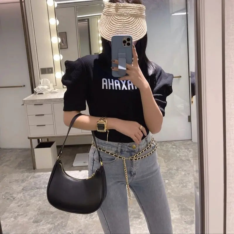 Women's Shoulder Bag PU Leather Underarm Handbags