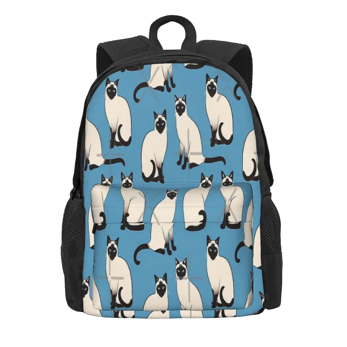 Siamese Cats Print Backpack