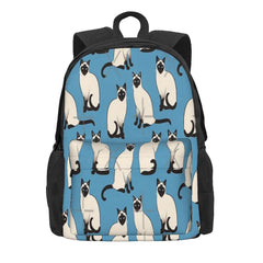 Siamese Cats Print Backpack