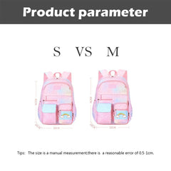 Side-Opening School Bags Waterproof School Backpack For Girls