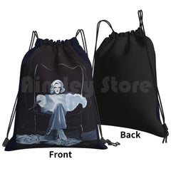 Silent Backpack Drawstring Bag Woman Smoking Art Film Actress