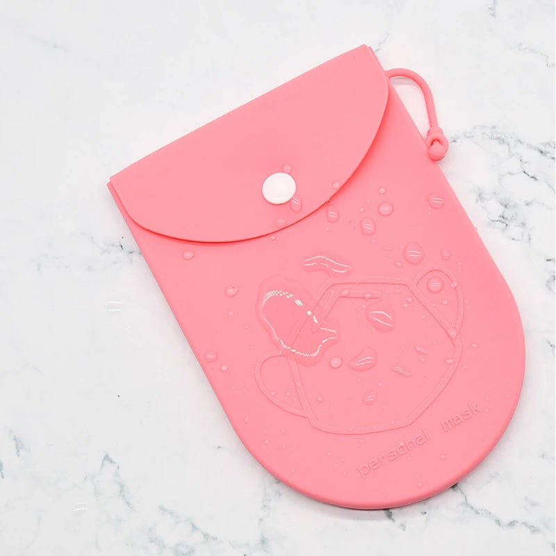 Silicone Travel Storage Bag Portable Mask Container