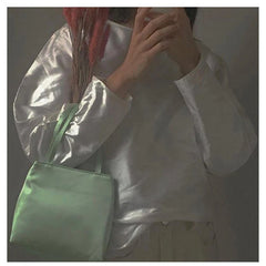 Silk Women Bag Retro Satin Niche Handbag Underarm Shopping Bag