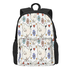 Silkie Chicken Pattern Backpacks Men's & Women's Bag