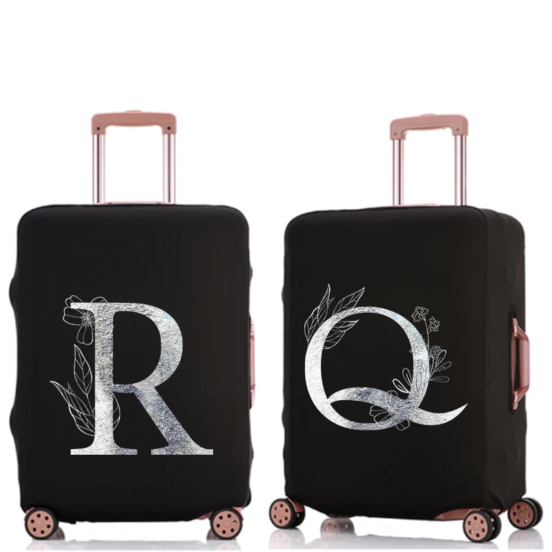 Silver Luggage Cover Thicker Protective Elastic Dust Cover 18-32 Inch