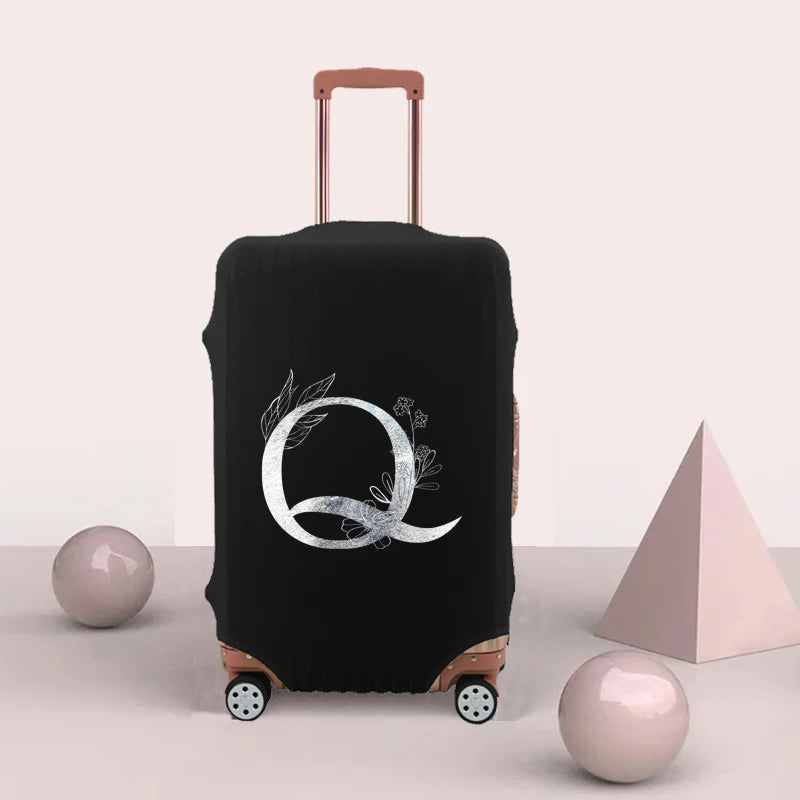Silver Luggage Cover Thicker Protective Elastic Dust Cover 18-32 Inch