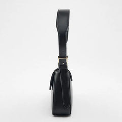 Silver Patent Leather Shoulder Bag for Women