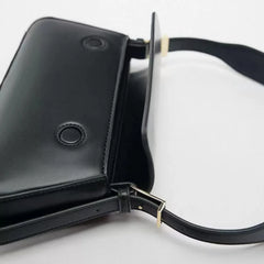 Silver Patent Pu Leather Shoulder Bag for Women Ladies Handbag