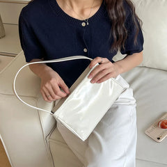 Silver Tote Evening Bag Pu Leather Shoulder Underarm Bags for Women