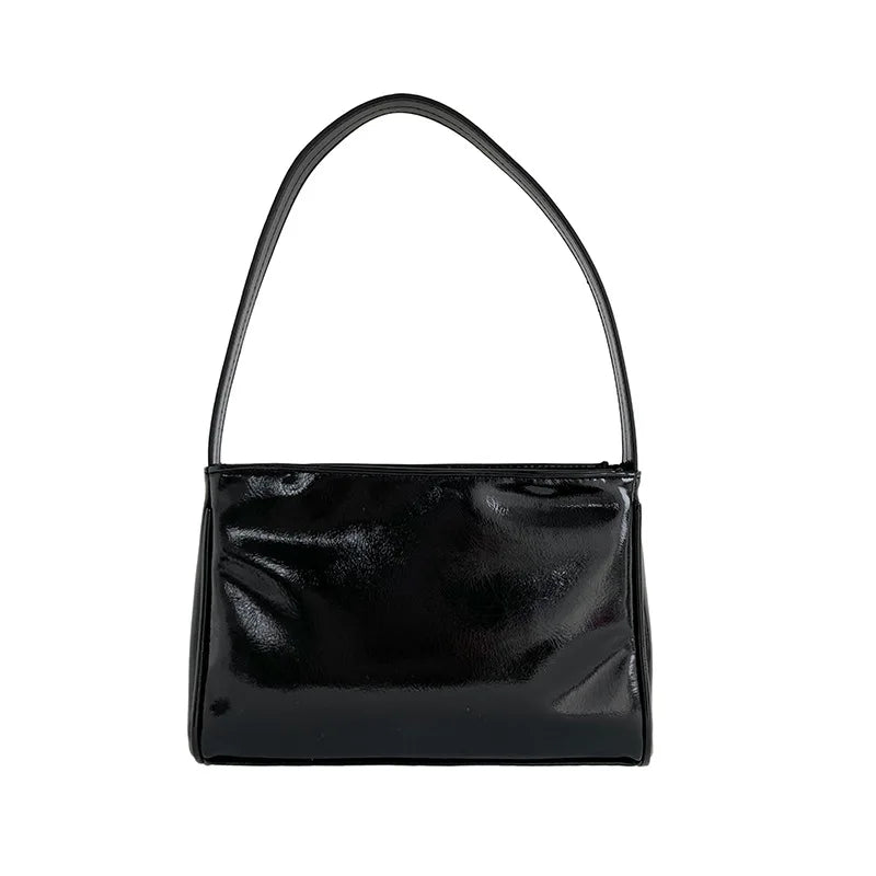 Silver Tote Evening Bag Pu Leather Shoulder Underarm Bags for Women