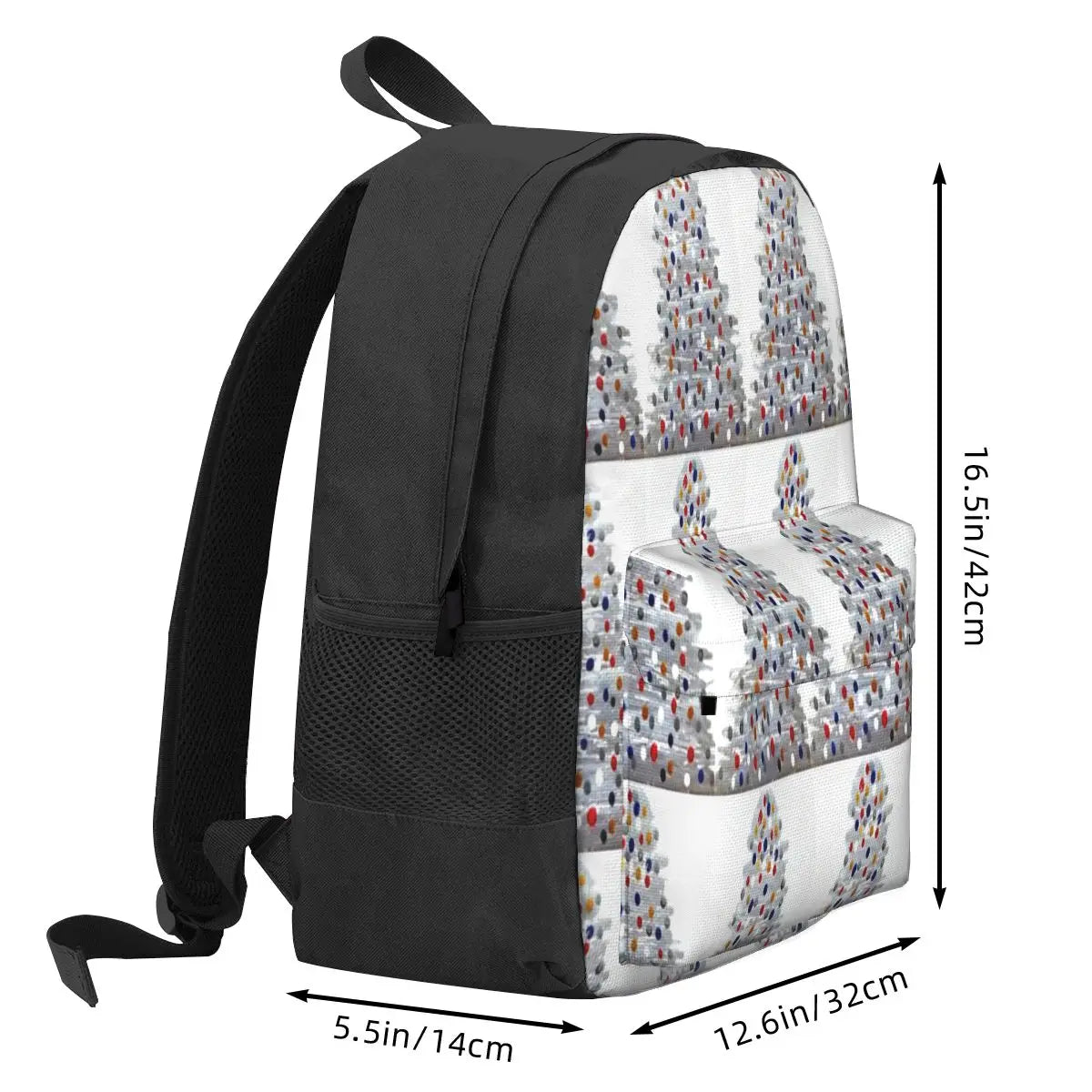 Silver Xmas Tree Backpacks Men's Backpacks Bags For Women