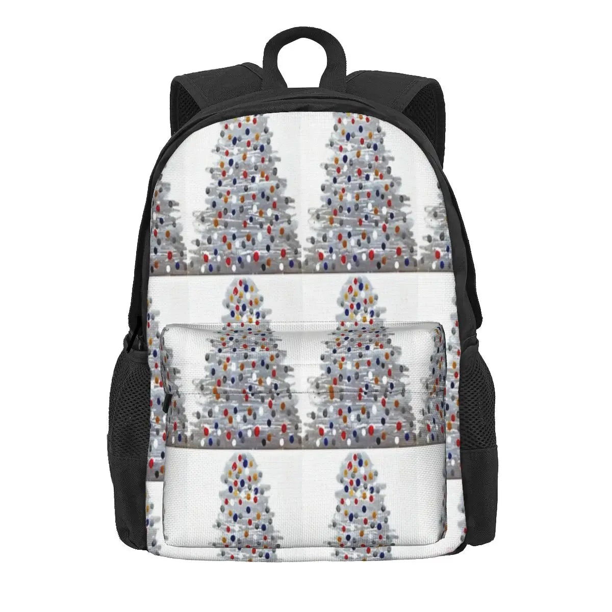 Silver Xmas Tree Backpacks Men's Backpacks Bags For Women